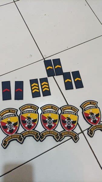 Jual Patch Rubber Badge Custom Pangkat Dan Kodam Media Center Di Lapak