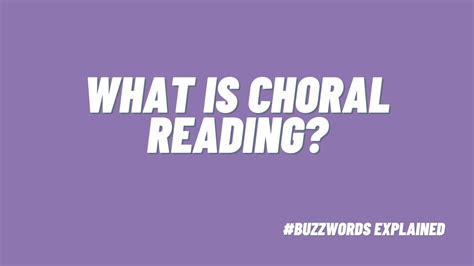 What Is Choral Reading Plus Helpful Teaching Ideas