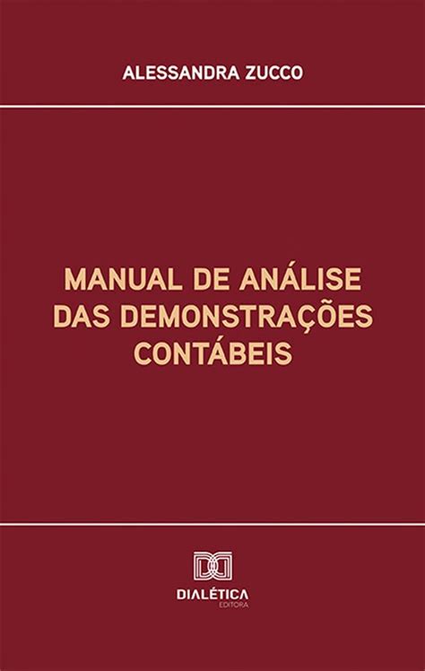 Manual De An Lise Das Demonstra Es Cont Beis Ebook Alessandra Zucco