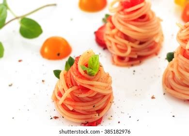 Cold Capellini Tomato Sauce Strawberry Stock Photo (Edit Now) 385182976