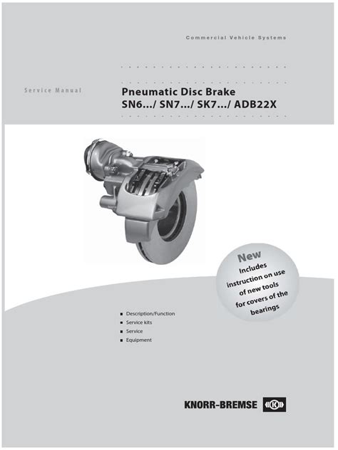 Knorr Bremse Disc Brake Service Manual Aspx Pdf Brake Machines