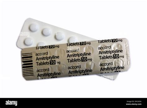 Amitriptyline Blister Pack Two Mg Tablets Studio September