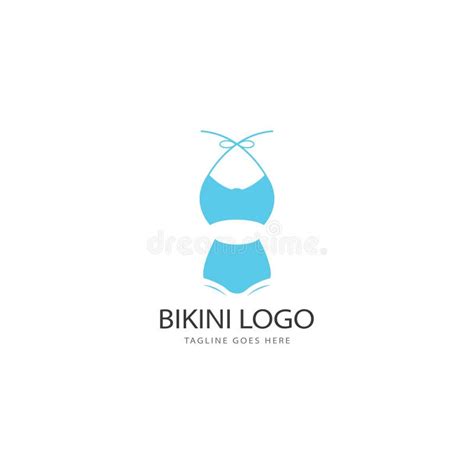 Bikini Logo Vector Template Swimsuit Logo Design Vector Stock Vector