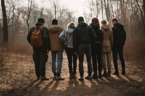 Premium AI Image | Shot of a group of people standing together in the ...