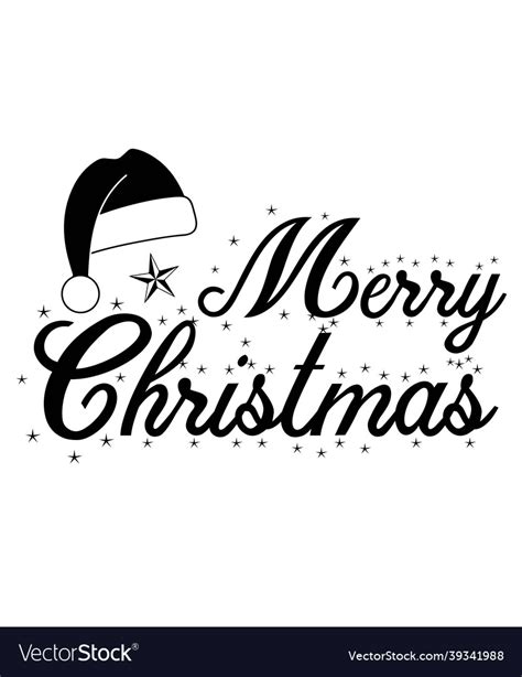 Merry Christmas Royalty Free Vector Image Vectorstock