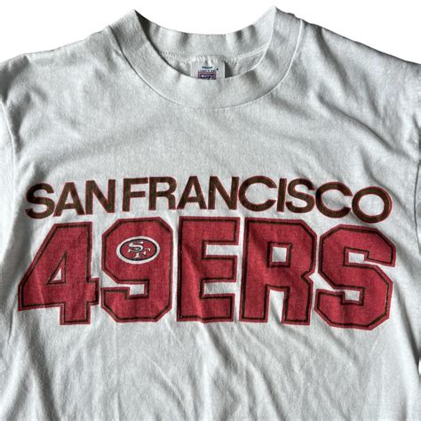 1990s Logo 7 San Francisco 49ers NFL Football T... - Depop