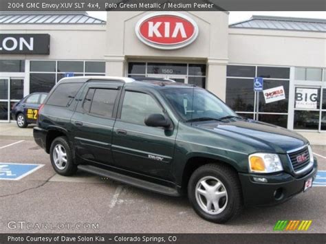 Polo Green Metallic 2004 Gmc Envoy Xuv Slt 4x4 Medium Pewter