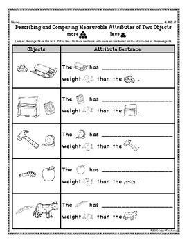 Ccss K Md Measurement And Data Printables Tpt Digital Measurement