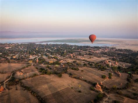 Hot Air Ballooning In Bagan Myanmar Two Wandering Soles