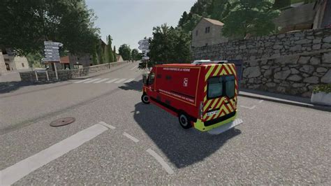 Renault Master Pompiers Vsav V1 0 0 0 Fs25 Mod Farming Simulator 22 Mod