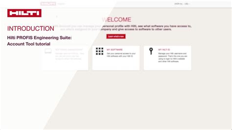 Hilti Account Tool Setup - Hilti Profis Engineering - Ask HILT