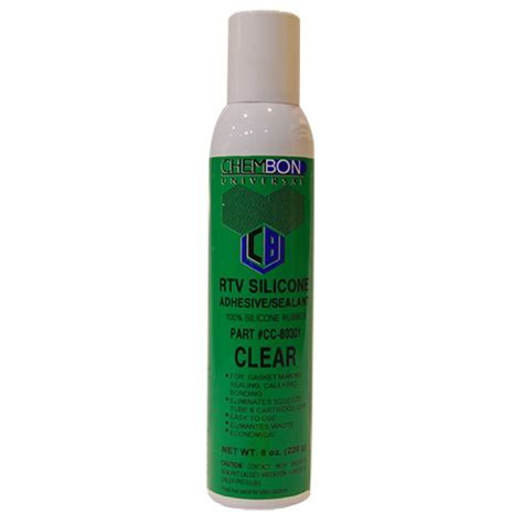 Adaseal Chembon Clear Rtv Silicone Sealant 8oz Pressurized Can