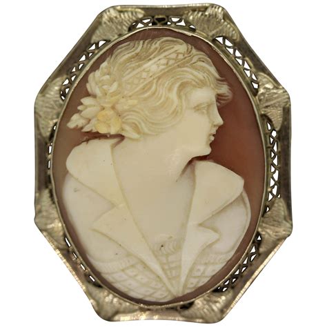 Antique Agate Cameo Diamond Gold Pendant Brooch For Sale At 1stDibs