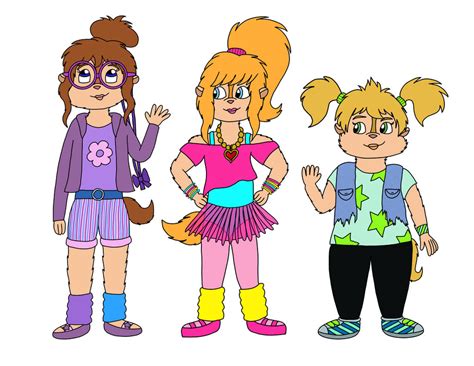 80s Style Alvinnn Chipettes By Chipmunkedweirdo On Deviantart