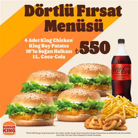 İkili Fırsat Menüsü Kampanyalar Burger King® Kıbrıs