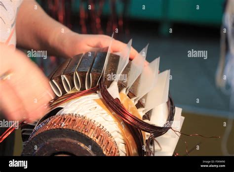 Stator Of A Big Electric Motor Stock Photo Alamy