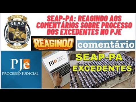 Seap Pa Reagindo Aos Coment Rios Da Analise Do Pje Do Processo Dos