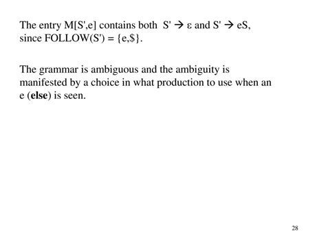 Top Down Parsing Cannot Be Performed On Left Recursive Grammars Ppt