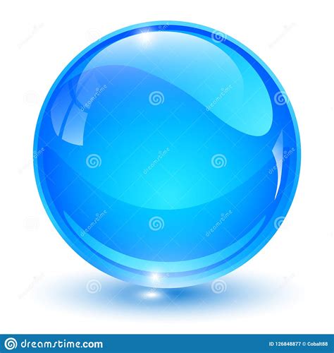 Glass Sphere Blue Stock Vector Illustration Of Christmas 126848877