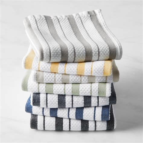 Williams Sonoma Classic Striped Kitchen Towels Set Of 4 Williams Sonoma