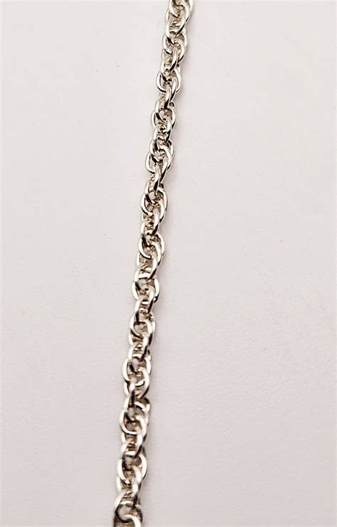 Sterling Silver Rope Chain Necklace By Milor