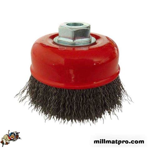 Millmatpro Brosse M Tallique Mm Fil Ondule Avec Al Sage M