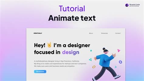 Smart Animate Text Figma Tutorial Figma