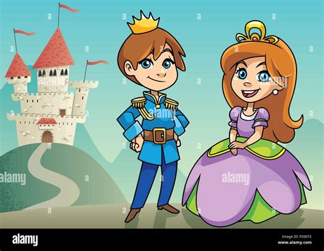 El príncipe y la Princesa Imagen Vector de stock Alamy