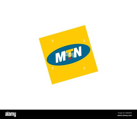 MTN Group, rotated logo, white background Stock Photo - Alamy