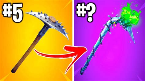 Top 20 Rarest Fortnite Pickaxes Ever Youtube