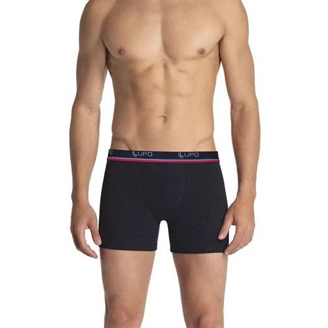 Kit Cuecas Lupo Box Masculina Boxer Algod O Cotton Adulto Cueca