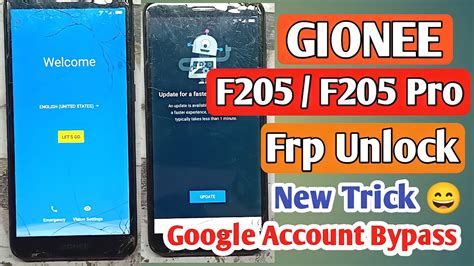 Gionee F205 Frp Bypass Youtube Update Problem 100 Solved Gionee F205