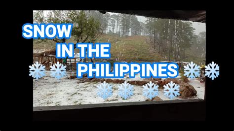 First Time Snow In The Phillipines Youtube