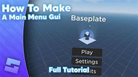 How To Make A Main Menu Gui Beginner Tutorial 2023 Roblox