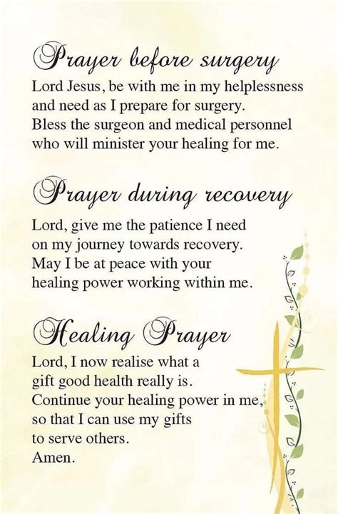 Pinterest Prayer For The Sick Prayers For Healing Surgery Prayer