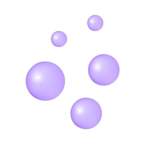 D Rendered Lilac Soap Bubbles To Show Products Elements On White