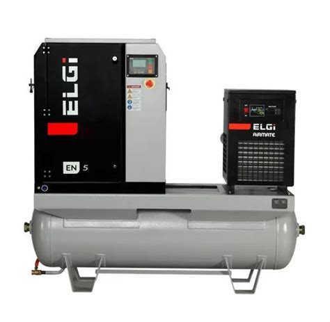 Hp Elgi Tank Mounted Screw Air Compressor At Best Price In