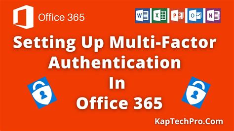 Set Up Multi Factor Authentication In Office Youtube