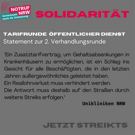 Notruf NRW on Twitter Statement zum Angebot der VKA für