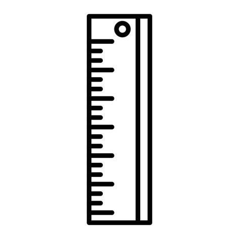 Ruler Line Icon Vector Art At Vecteezy