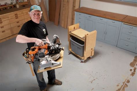 Compact Miter Saw Stand Popular Woodworking