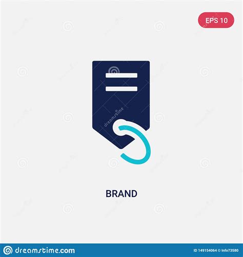 2 Color Brand Positioning Concept Vector Icon Isolated Two Color Brand