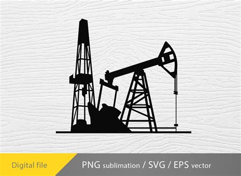 Oil Field Svg Oil Field Scene Oil Derrick Svg Oil Rig Svg Oil Pump