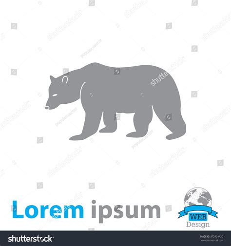 Bear Symbol Vector Illustration Stock Vector (Royalty Free) 372424420 | Shutterstock