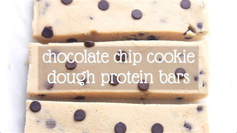 Chocolate Chip Cookie Dough Protein Bars Amy S Healthy Baking YouTube