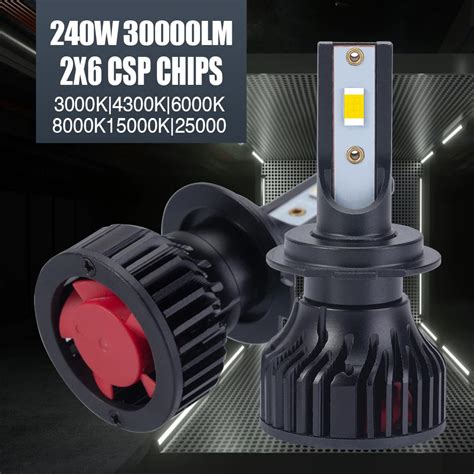 Carshark H4 H7 LED far H11 H8 H9 9005 9006 sis farları HB3 HB3 HB4 9012