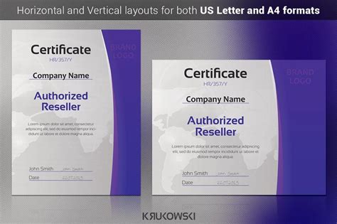 Reseller Certificate | Certificate design template, Stationery templates, Business brochure