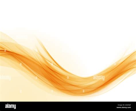 Abstract Orange Wave Wave Flow Background Vector Stock Vector Image