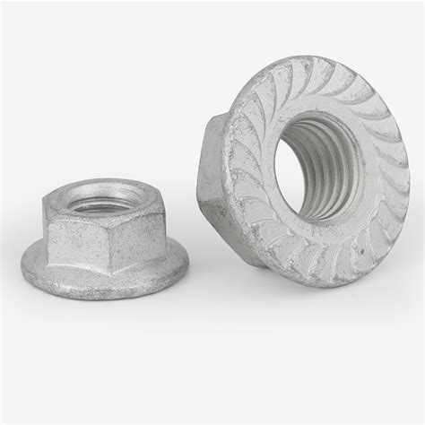 Hot Dip Galvanized Hex Flange Nuts Din Panda Fastener