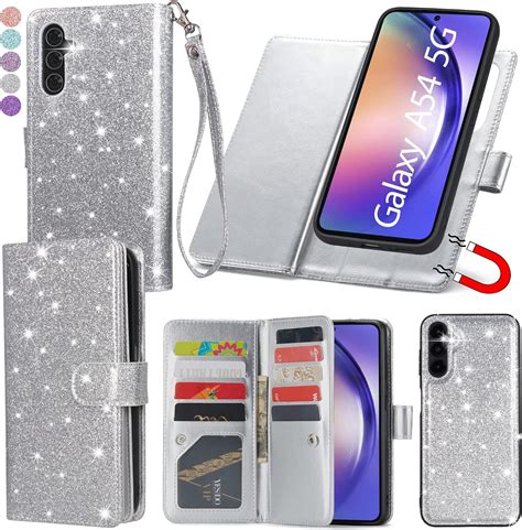 Varikke Compatible With Galaxy A54 5g Case Detachable Magnetic Wallet Case With